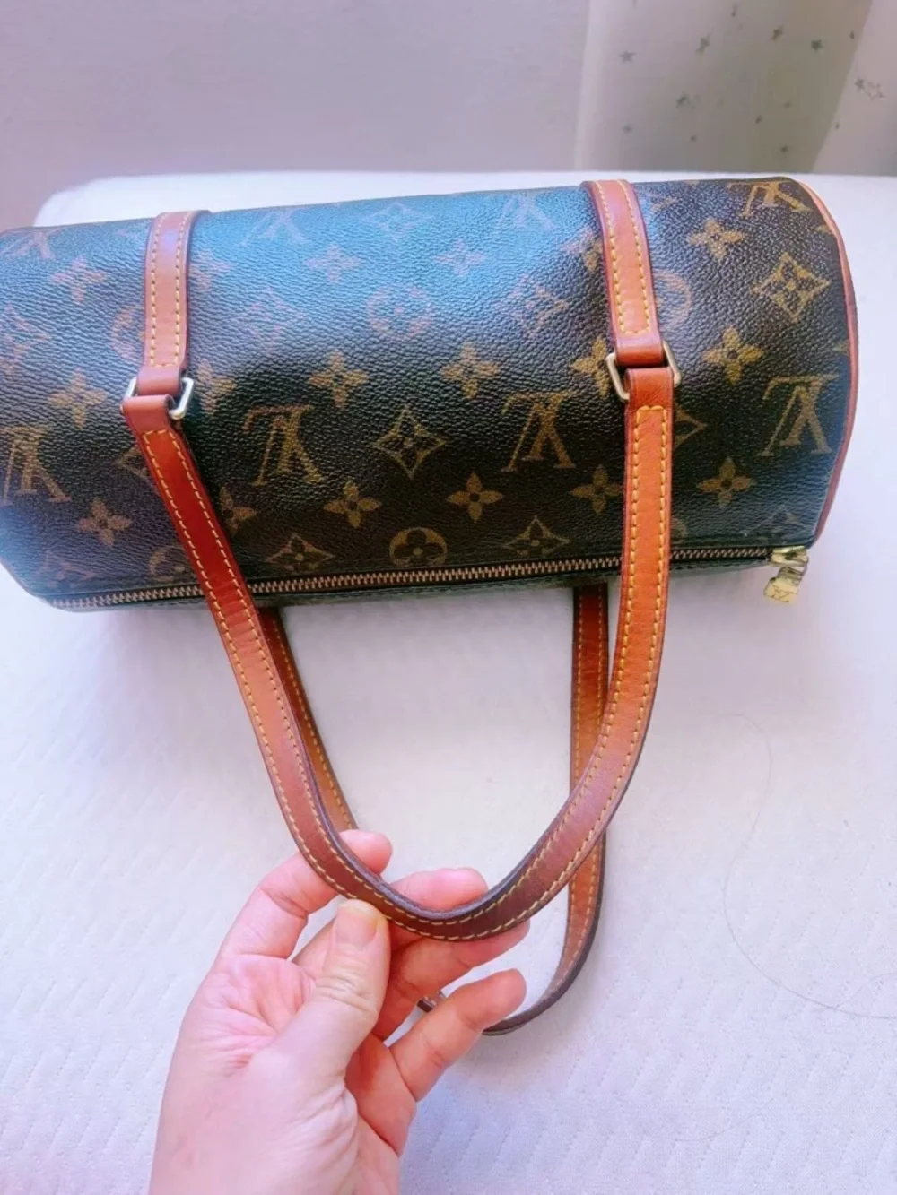 Louis Vuitton Monogram Papillon 26 Shoulder Bag -‎ Brown Monogram